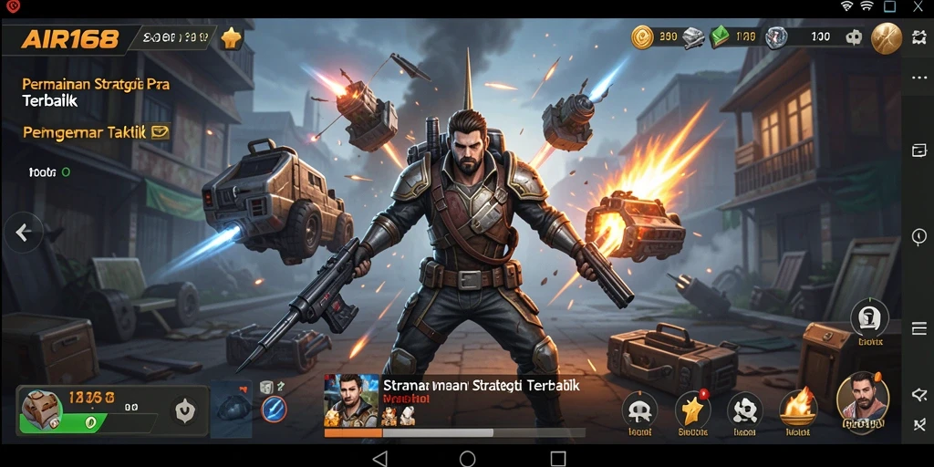 Tampilan gameplay menarik dari AIR168 dengan strategi yang kompleks.
