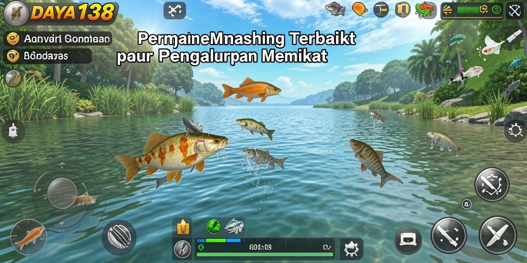 Tampilan gameplay <strong>DAYA138</strong> yang seru dan realistis saat memancing.