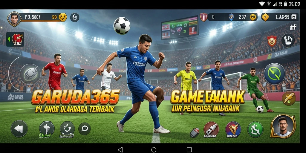 Screenshot menampilkan gameplay seru dalam pertandingan olahraga.
