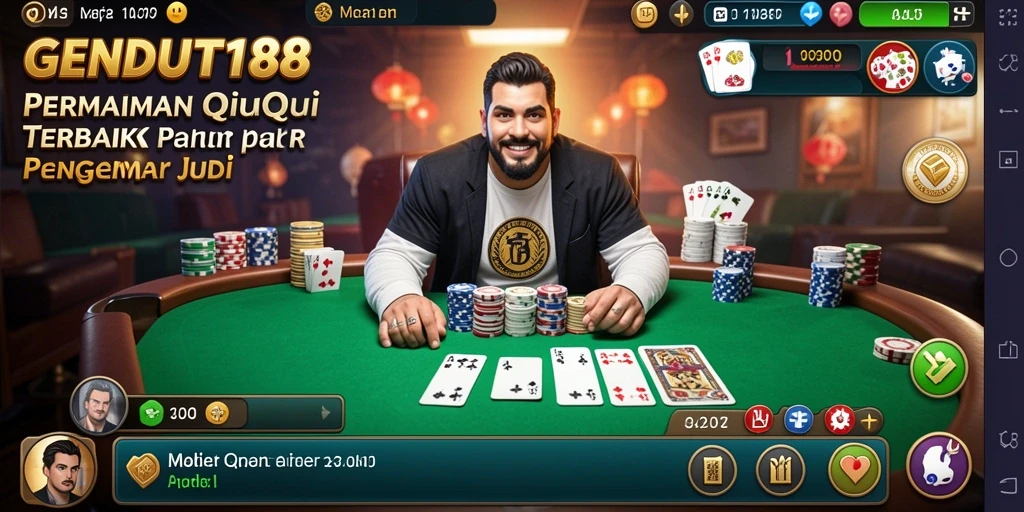 Tampilan gameplay QiuQiu yang menarik di GENDUT188.