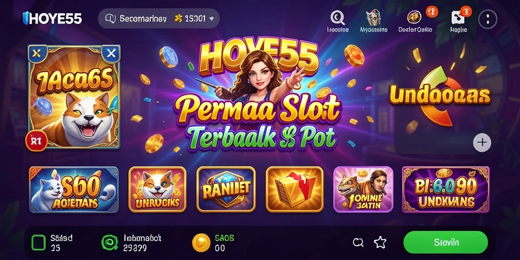 Tampilan interaktif dan menarik dari gameplay Slot HOYE55.