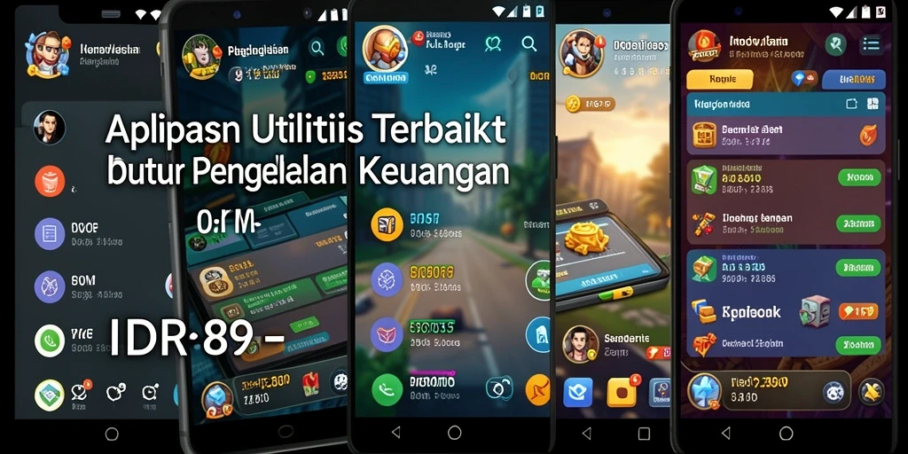 Tampilan antarmuka IDR89 yang menarik dan mudah dimengerti.