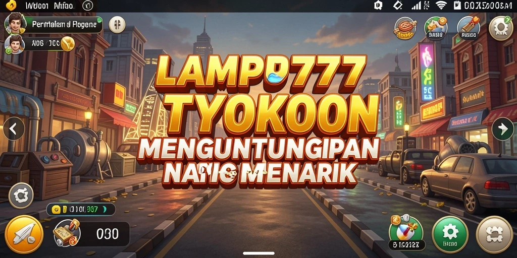 Tampilan gameplay <strong>LAMPU777</strong> dengan berbagai pilihan bisnis yang menarik.