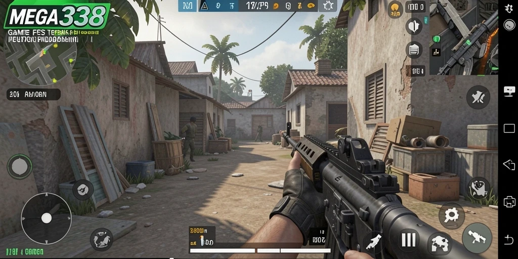 Gameplay menarik MEGA338 dengan aksi FPS yang mendebarkan.