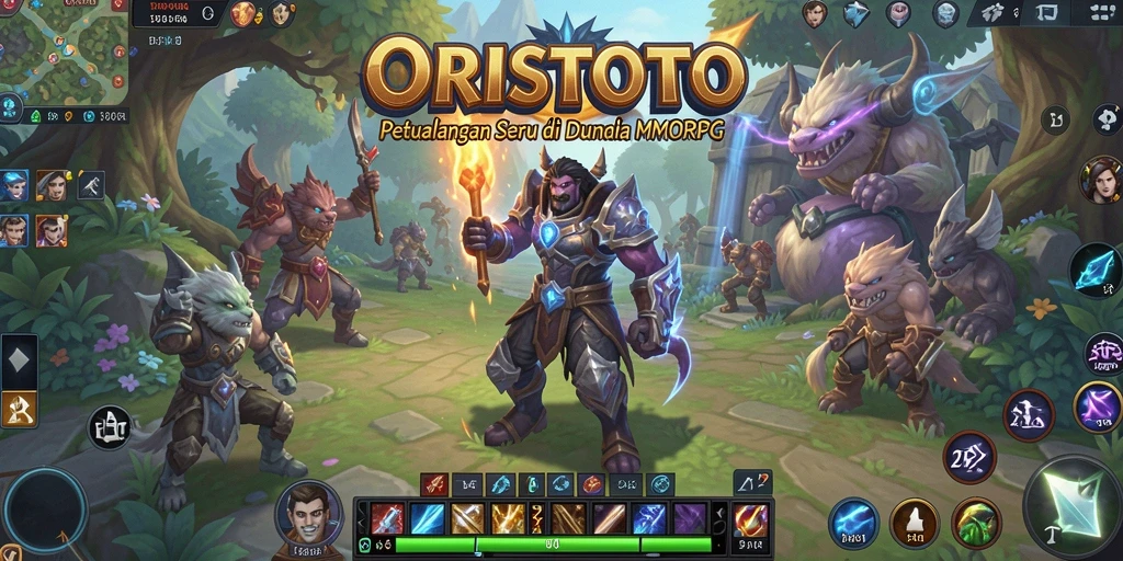Tampilan gameplay <strong>ORISTOTO</strong> yang menarik dan dinamis dalam petualangan MMORPG.