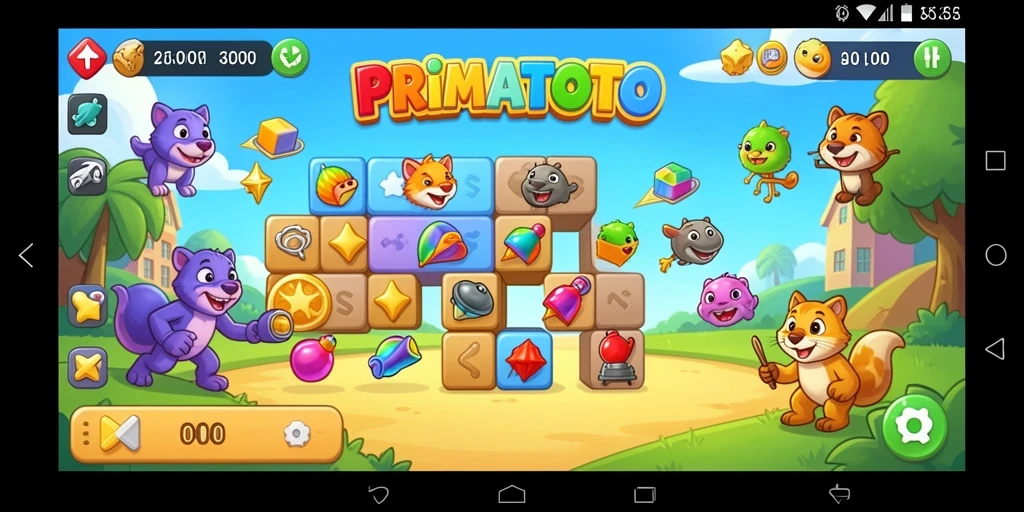 Gameplay menarik dari PRIMATOTO yang penuh tantangan.
