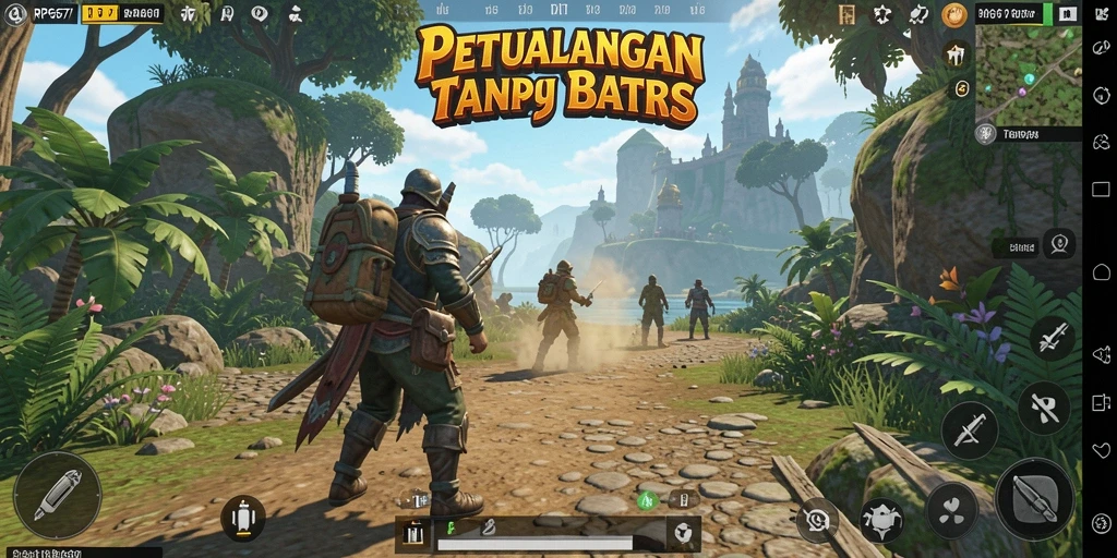 Tampilan gameplay RP6677 yang menakjubkan di dunia terbuka.