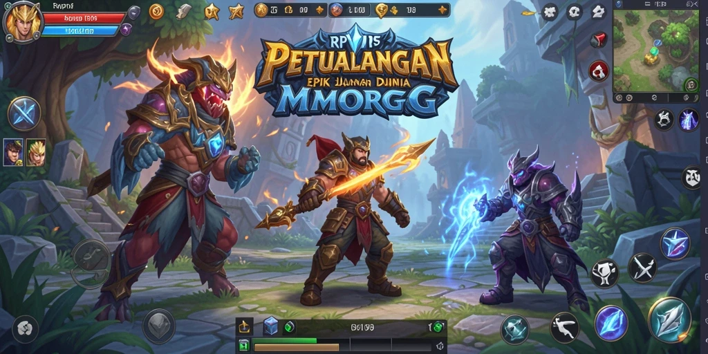 Tampilan gameplay RPVIP5 yang menakjubkan dalam dunia MMORPG.