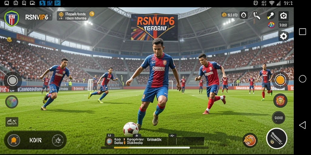 Tampilan gameplay RSNVIP6 yang menarik dengan aksi sepak bola mendebarkan.